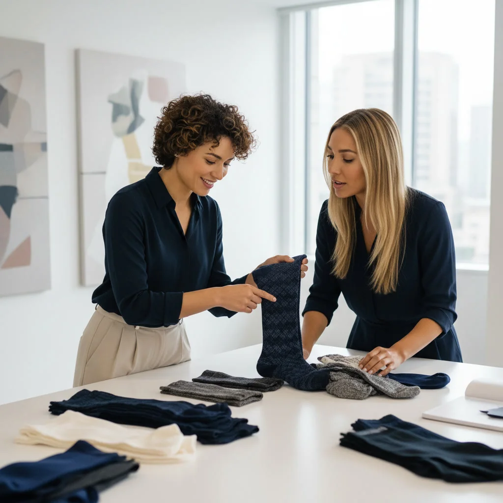 Woven textiles showcased in a modern studio